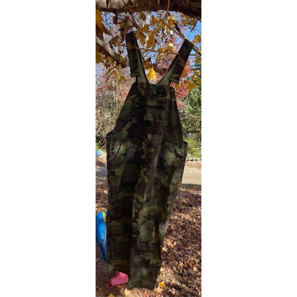 Camo Pointer Vintage Hiphop distressed Camouflage Overalls Pointer Brand Overval - Picture 6 of 13